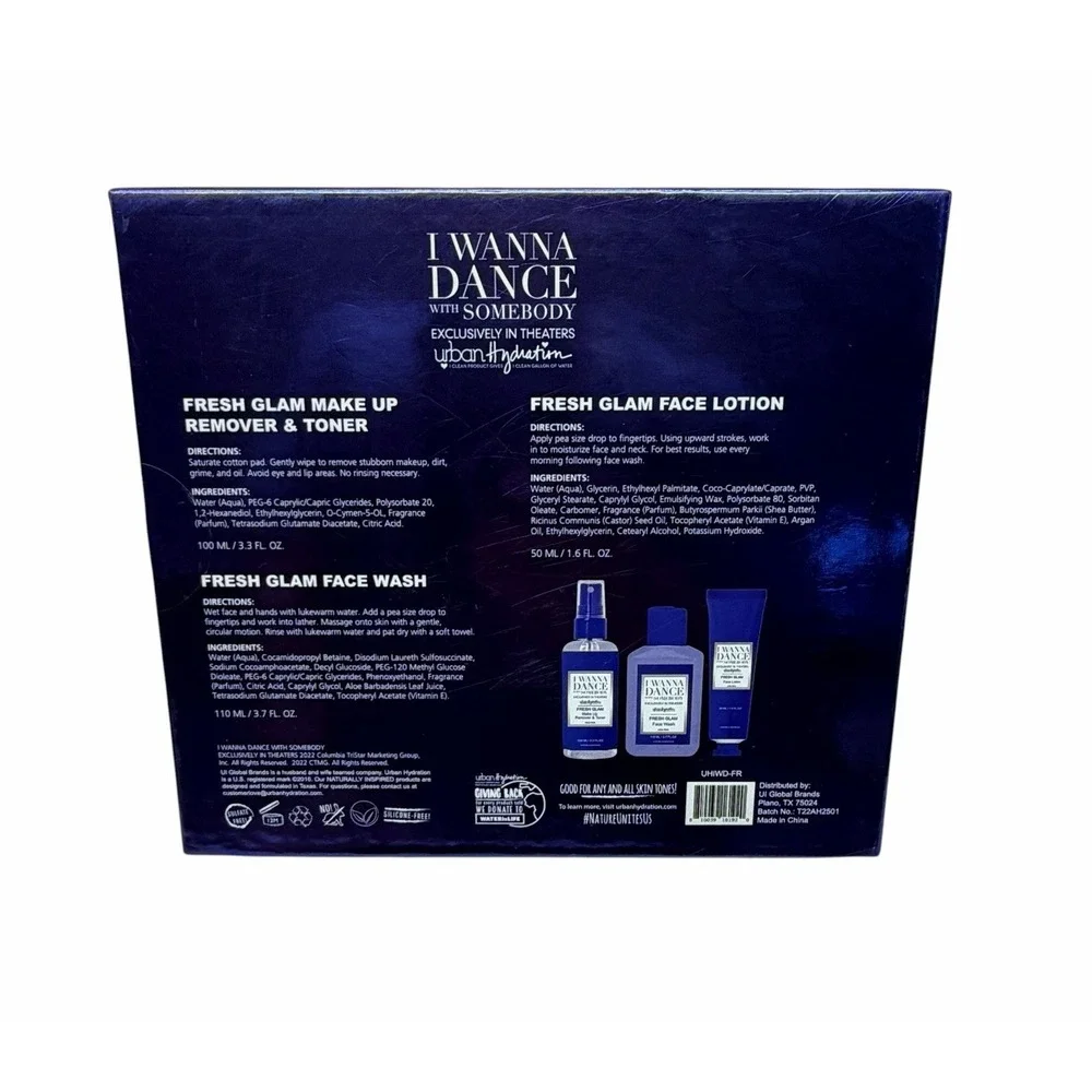 Urban Hydration 3 Pack Gift Set I Wanna Dance with Somebody Face Wash Lotion NEW